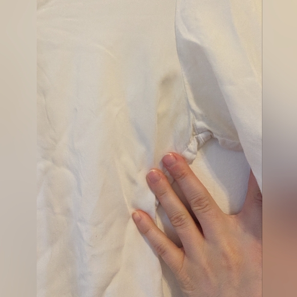 Uniqlo tie neck blouse - Picture 3 of 5